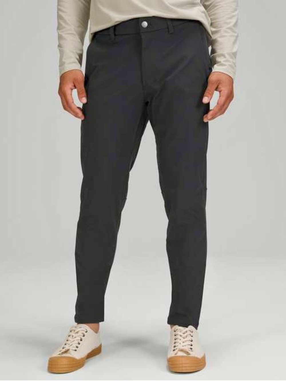 LULULEMON Men's Commission Pant Dark Grey Slim Chinos Technical Pants